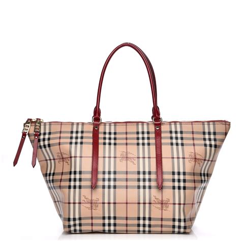 burberry haymarket check tote red|burberry haymarket tote medium.